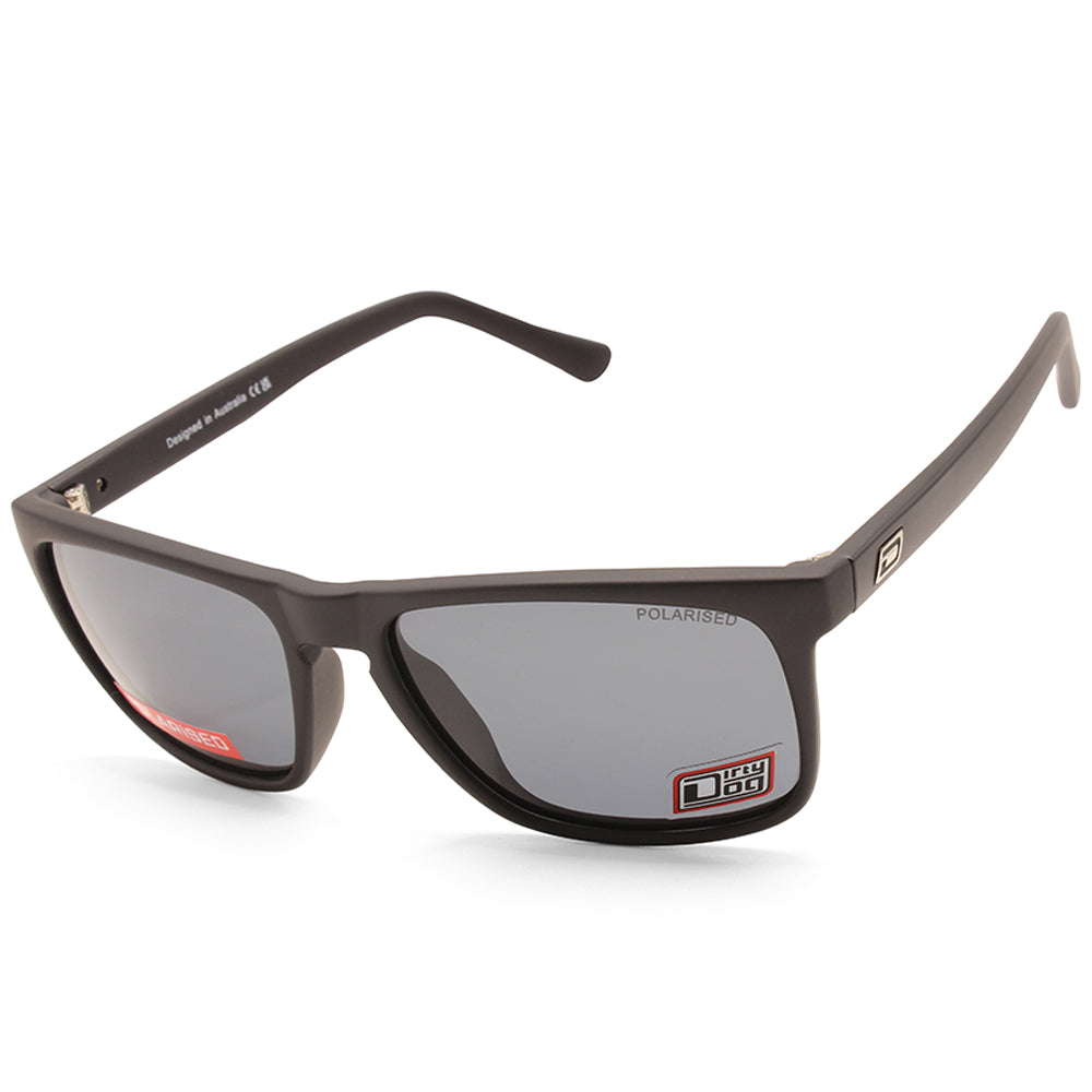 Dirty Dog Vendetta 53593 Satin Black Unisex Lifestyle Sunglasses Action Bike Ski