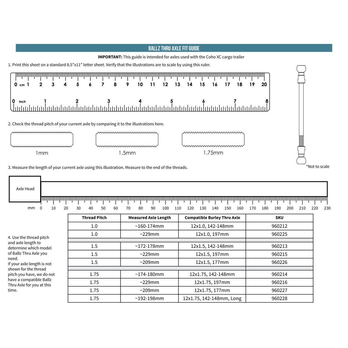 Burley best sale through axle