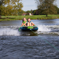 Jobe Trooper 1-Person Inflatable Towable Combo Ski Tube Kayak (Lime Green)