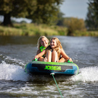 Jobe Trooper 1-Person Inflatable Towable Combo Ski Tube Kayak (Lime Green)