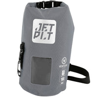 Jetpilot Venture Grey 10L Roll-Top Waterproof DrySafe Dry Bag with Shoulder Strap