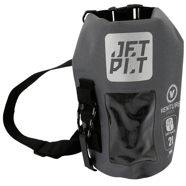 Jetpilot Venture Grey 2-Litre Small Roll Top DrySafe Waterproof Dry Bag