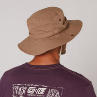 Ocean & Earth Wide Floppy Brim Cotton Canvas Boonie Hat (Stone)