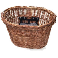 Cane/Wicker Quick Release 20 Litre Front Bike Basket