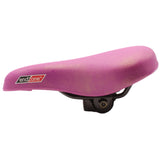 Endzone Purple Vinyl Bike Seat/Saddle with Comfort Foam and Clamp