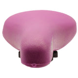 Endzone Purple Vinyl Bike Seat/Saddle with Comfort Foam and Clamp