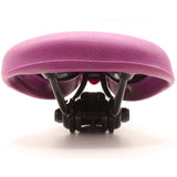 Endzone Purple Vinyl Bike Seat/Saddle with Comfort Foam and Clamp