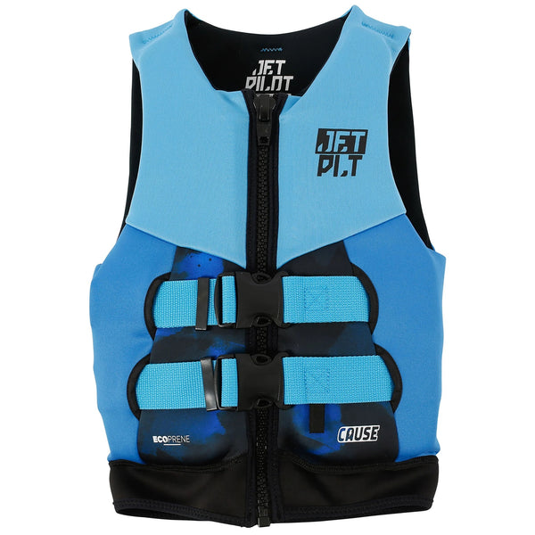 Jetpilot Cause Kids Blue Neoprene L50s PFD Life Jacket Vest Sizes 3-14