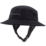 Ocean & Earth Bingin Youth 56cm Soft Peak Bucket Surf Hat with Chin Strap (Black)