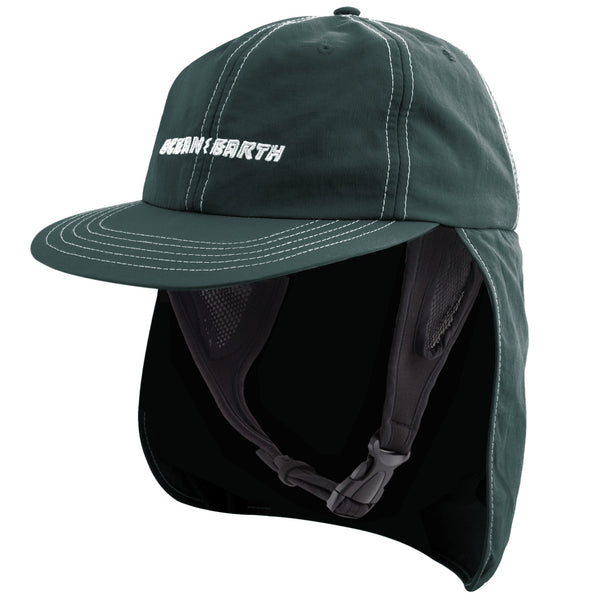 Ocean & Earth G-Land Adjustable 6 Panel Legionnaire Surf Cap (Forest)