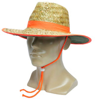 Bandit Lightweight UPF50+ Broad Brim Straw Hat with Adjustable Chin Strap