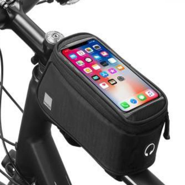 Sahoo Top Bar Water Resistant Phone & Storage Bike Bag (Black)