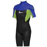 Maddog Kids 2mm Neoprene Short Sleeve Springsuit Wetsuit (Blue/Black)