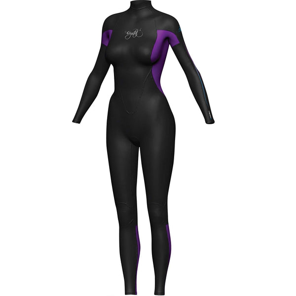 Crystal Ladies 2-3mm Neoprene Steamer Wetsuit (Purple)